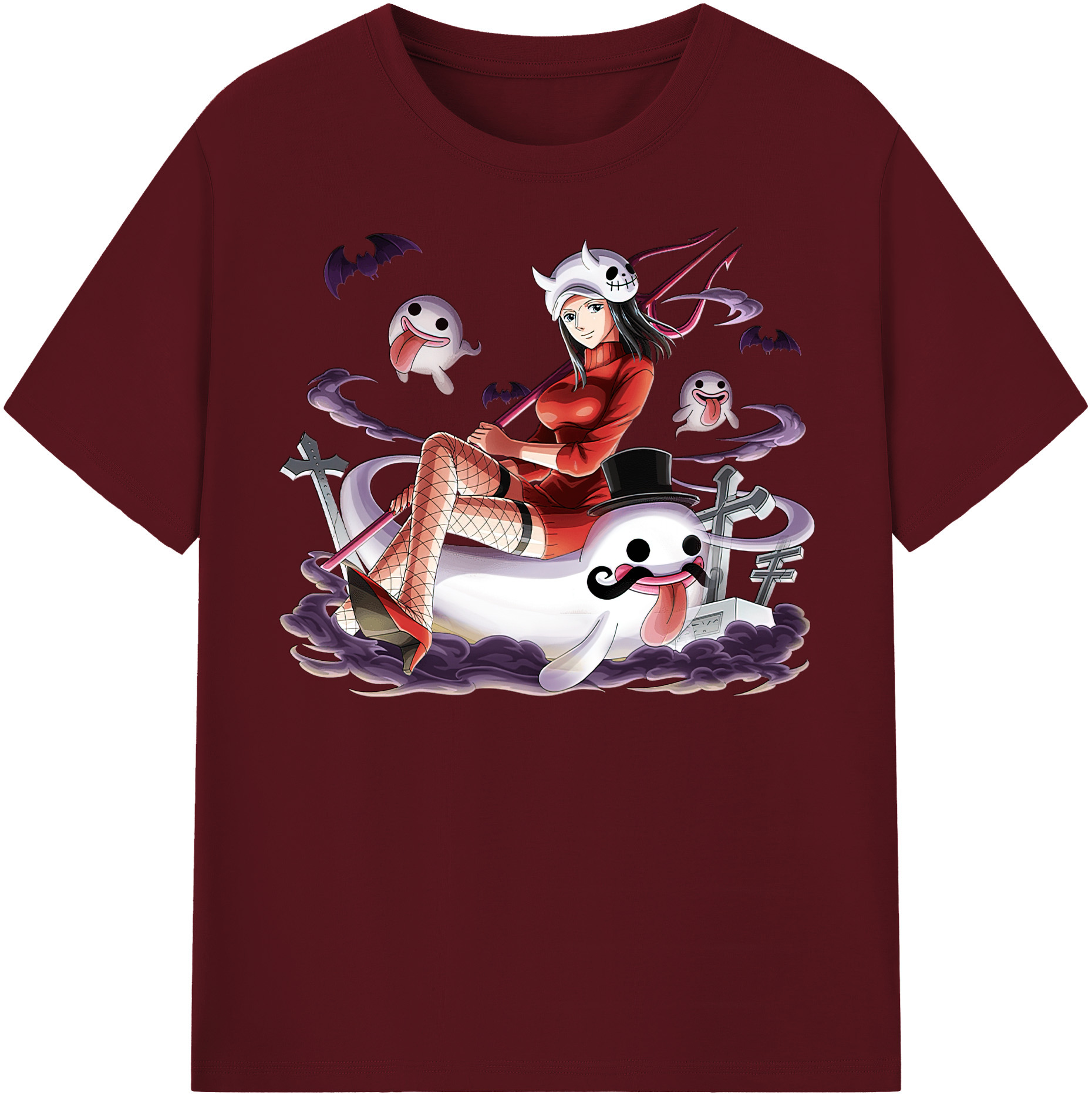 ワンピース ニコ・ロビン ONE PIECE Nico Robin 綿100％半袖Tシャツ（フロントプリント）